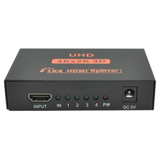 Активний HDMI сплітер 1=>4 порта 4K, 2K DC5V/2A