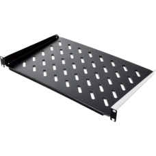 Полиця консольна чорна 19" 1U 250мм