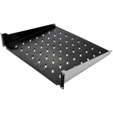 Полиця консольна чорна 19" 2U 450мм