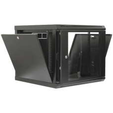 Шафа 19" 9U 600x500x507мм акрилове скло чорна