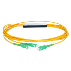 Зварний оптичний розгалужувач SC-1x2-1310/1490/1550-25/75-2-SC/APC (ABS-box)