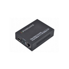 Медіаконвертер FoxGate  1Gb SFP металевий корпус зовнішній блок живлення