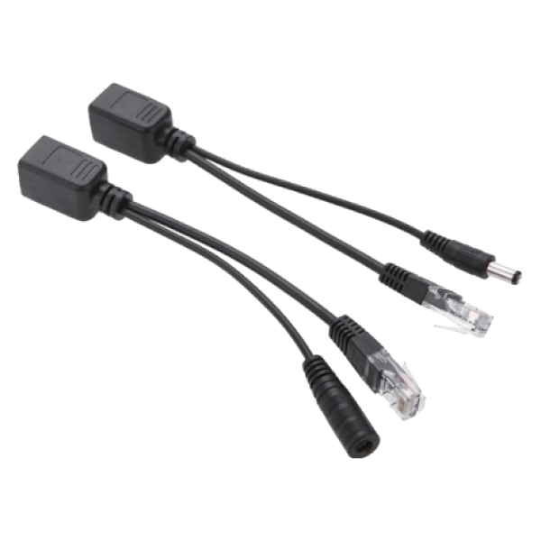 POE інжектор 802.3at (30Вт), Black, OEM Q50 пасивний (пара)