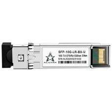 Модуль ALISTAR SFP-10G-LR-BX-U SFP+ 10G BASE-BX 1SM WDM LC 20KM TX1270/RX1330nm DOM