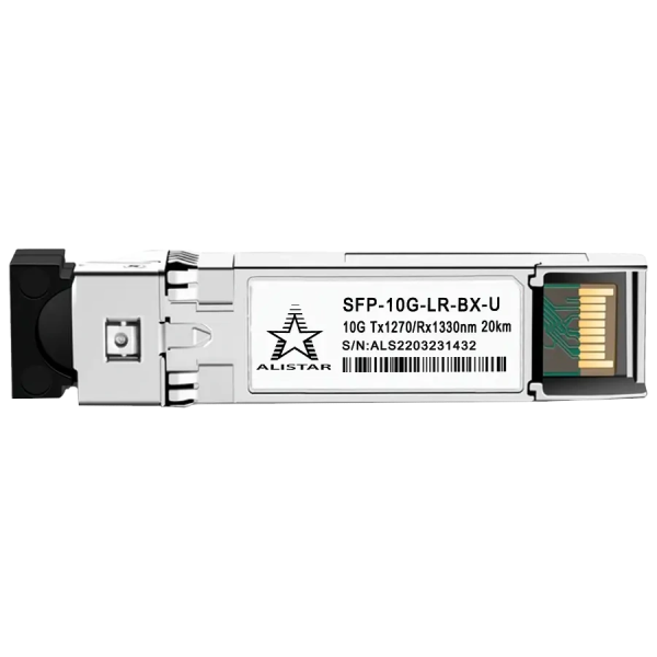 Модуль ALISTAR SFP-10G-LR-BX-U SFP+ 10G BASE-BX 1SM WDM LC 20KM TX1270/RX1330nm DOM