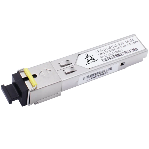 Модуль ALISTAR SFP-1G-BX-D-S20 SFP 1G 1SM WDM SC 20KM TX1550/RX1310nm DDM