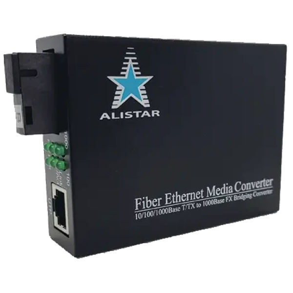 Медіаконвертор ALISTAR X3G 1G 10/100/1000BASE-T RJ-45 - 1000BASE-LX 1SM WDM SC 20KM TX1310/RX1550nm