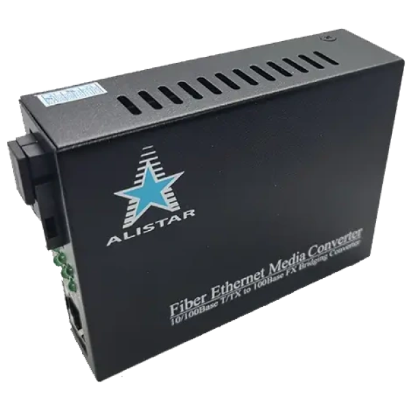 Медіаконвертор ALISTAR X5S 100M 10/100BASE-T RJ-45 - 100BASE-FX 1SM WDM SC 20KM TX1550/RX1310nm