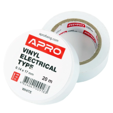 Iзоляцiйна стрiчка біла  APRO 0.14х17 мм 20 м