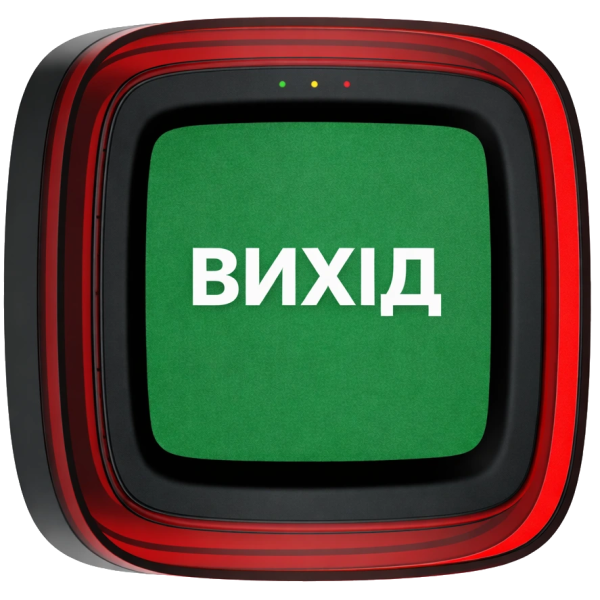 Cповіщувач Ajax EN54 FireProtect (Sounder/VAD) black пожежний світлозвуковий "ВИХІД"