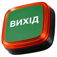 Cповіщувач Ajax EN54 FireProtect (VAD) black пожежний світловий "ВИХІД"