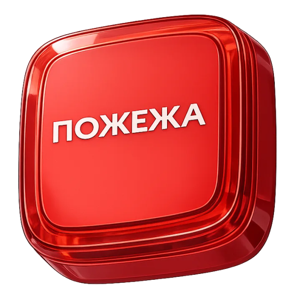 Cповіщувач Ajax EN54 FireProtect (VAD) red пожежний світловий "ПОЖЕЖА"