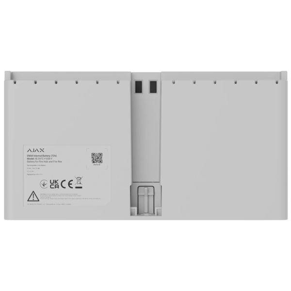 Акумулятор Ajax EN54 Internal Battery (72h) white для Fire Hub і Fire Rex
