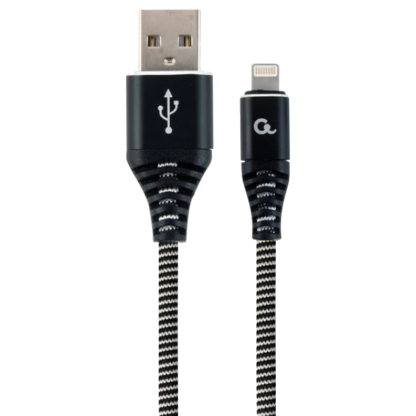 Кабель Cablexpert CC-USB2B-AMLM-1M-BW USB A - Lightning 1м