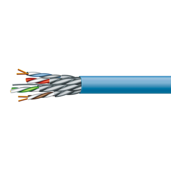 Кабель кручена пара ЗЗКМ Cat. 6 A U/FTP LSZH 4х2х23 AWG (к) бухта 500м.