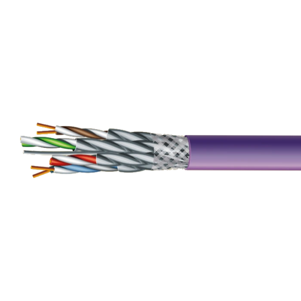 Кабель ЗЗКМ (FTP мідь безгалоговий LSZH) Category 7e S/FTP LSZH 4х2х23 AWG (70910151) бухта 500м.