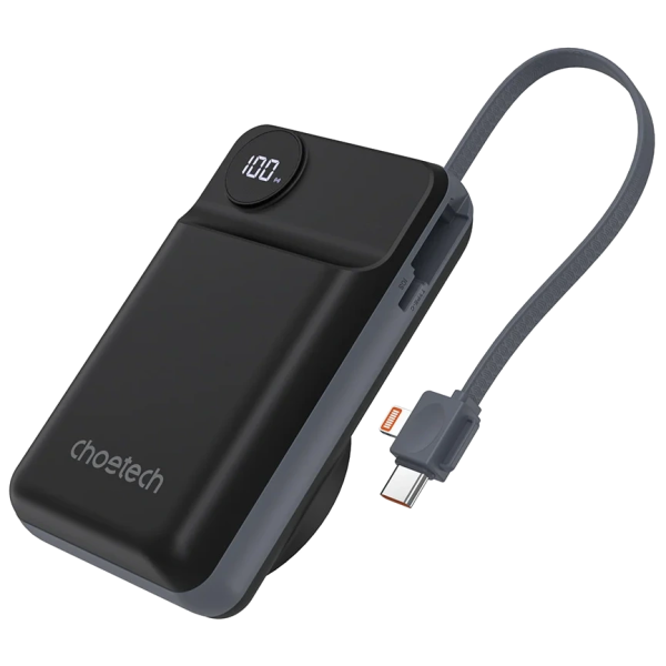 Повербанк Choetech B696 20 000мА•г Black з магнітною зарядкою