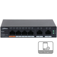 Комутатор 4 порти керований Dahua DH-CS4006-4ET-60 PoE