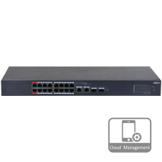 Комутатор 16 портів керований Dahua DH-CS4218-16ET-190 PoE