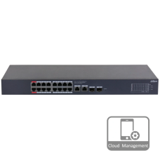 Комутатор 16 портів керований Dahua DH-CS4220-16GT-190 PoE