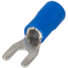 Ізольований наконечник вилковий 0.5-1.5 кв.мм, синій E.NEXT e.terminal.stand.sv.1,25.5.blue