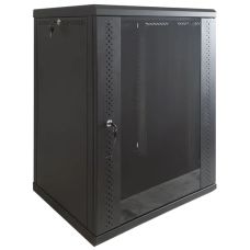 Шафа EServer 12U 600х500х637 скло, чорна