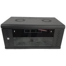 Шафа EServer 4U 600х350х284, скло, чорна