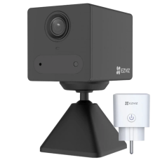 Комплект камера та розетка Ezviz CS-CB2 (1080P,BK)+CS-T30-10B-EU