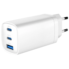 Мережевий зарядний пристрій Gembird TA-UC-PDQC65-01-W (USB Type A + USB Type C)