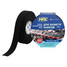 Стрічка для жгутування та захисту кабелів HPX TP1910 19мм х 25м