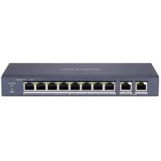 Комутатор 8 портів некерований Hikvision DS-3E0310P-E/M(B) PoE