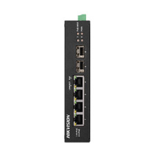 Комутатор 4 порти некерований Hikvision DS-3T0506HP-E/HS POE