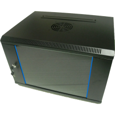 Шафа комутаційна настінна 15U 600x600 розбірна чорна Hypernet WMNC66-15U-FLAT-AC-BLACK