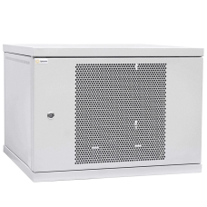 Шафа телекомунікаційна двері перфорація (сіра) IPCOM 12U 600x600