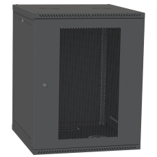 Шафа телекомунікаційна двері перф(чорна) IPCOM 15U 600x600