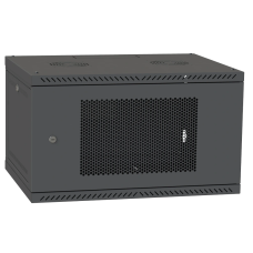 Шафа телекомунікаційна двері перф (RAL9005) IPCOM 4U 600x350