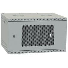 Шафа телекомунікаційна IPCOM 4U 600x450 двері перфорація (сіра)