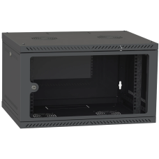 Шафа серверна IPCOM CH-6U 600x350 скло RAL9005
