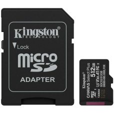 Модуль флеш-пам'яті Kingston 512GB microSDXC Canvas Select Plus Gen3 Card + Adapter