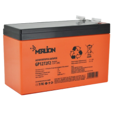 Свинцево-кислотна акумуляторна батарея MERLION AGM GP1272F2 PREMIUM 7.2А•г 12В