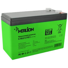 Свинцево-кислотна акумуляторна батарея MERLION G-MLG1270F2 7A•г 12В мультигель