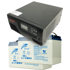 Комплект ДБЖ + АКБ MUST EP20-R1000W + 2x 12V 100Ah DG12-100