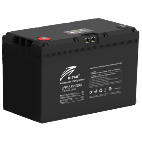 Акумуляторна батарея Ritar LFP12.8V100AH G3 з системою підігріву та bluetooth