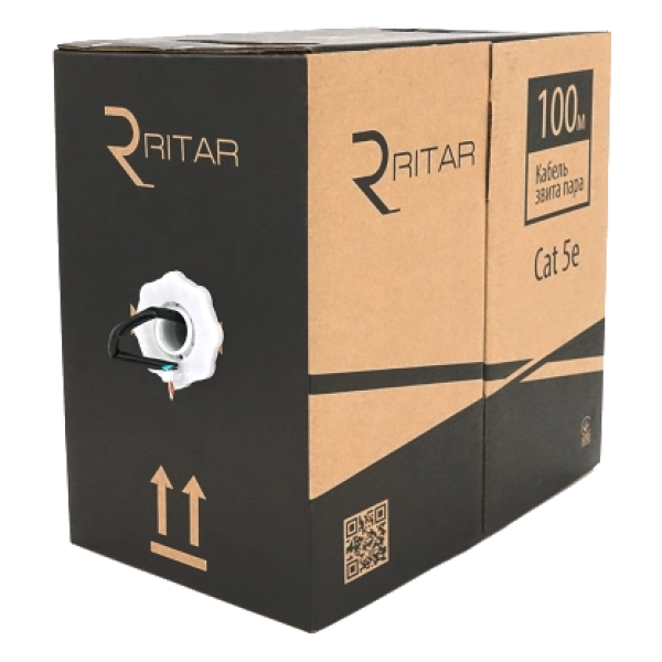 Кабель Ritar внутрішній КВП UTP CCA (4*2*0.5) 4p 24 AWG (100м)