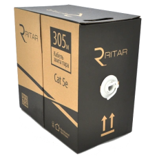 Кабель Ritar зовнішній КНП UTP (4*2*0.5) 4p 24 AWG ПЕ (305м) чорний