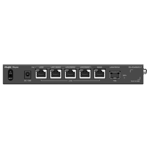 Маршрутизатор Ruijie Reyee RG-EG406XS-P 6-портовий PoE з хмарним керуванням