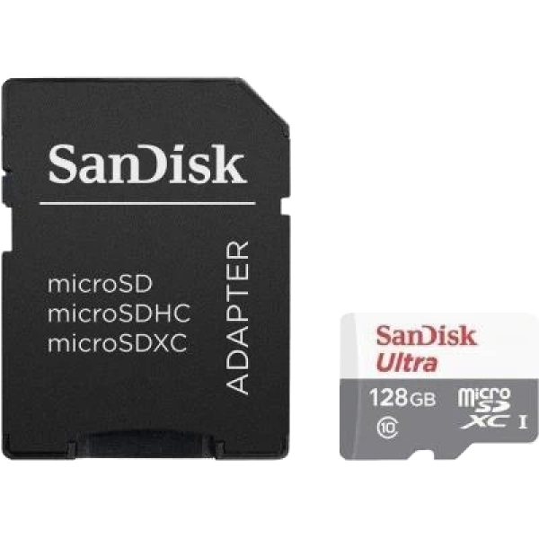 Карта пам'яті SANDISK Ultra microSDXC 128GB + SD Adapter Class 10 UHS-I