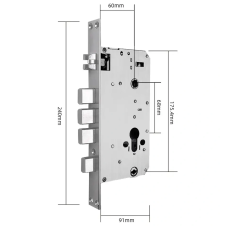 Врізна частина з автозакриттям SEVEN LOCK 6068