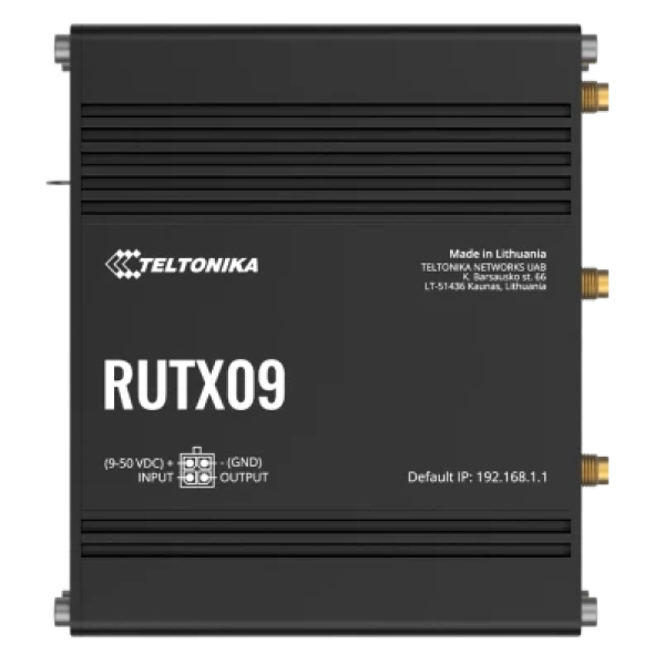 Промисловий стільниковий маршрутизатор Teltonika RUTX09 IoT з 4G LTE, Wi-Fi