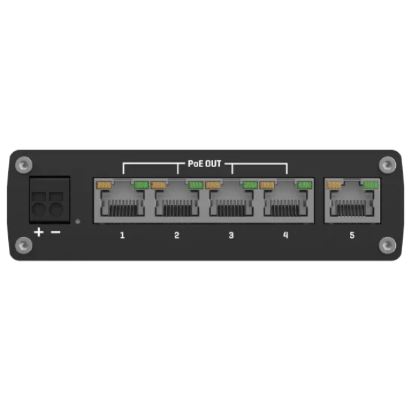 Комутатор 5 портів некерований Teltonika TSW101 POE+ для використання в транспорті